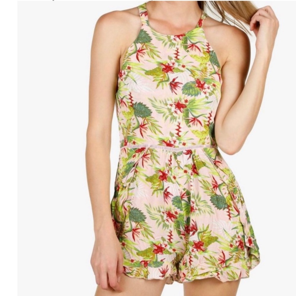 Salty Lemon halter romper